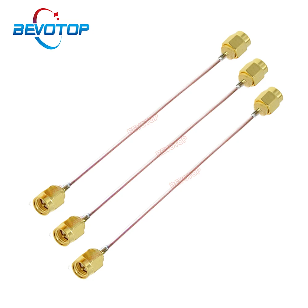 BEVOTOP 2PCS/LOT RG047 SMA Male to SMA Male Plug Semi-Rigid 047 Cable Diameter 0.047