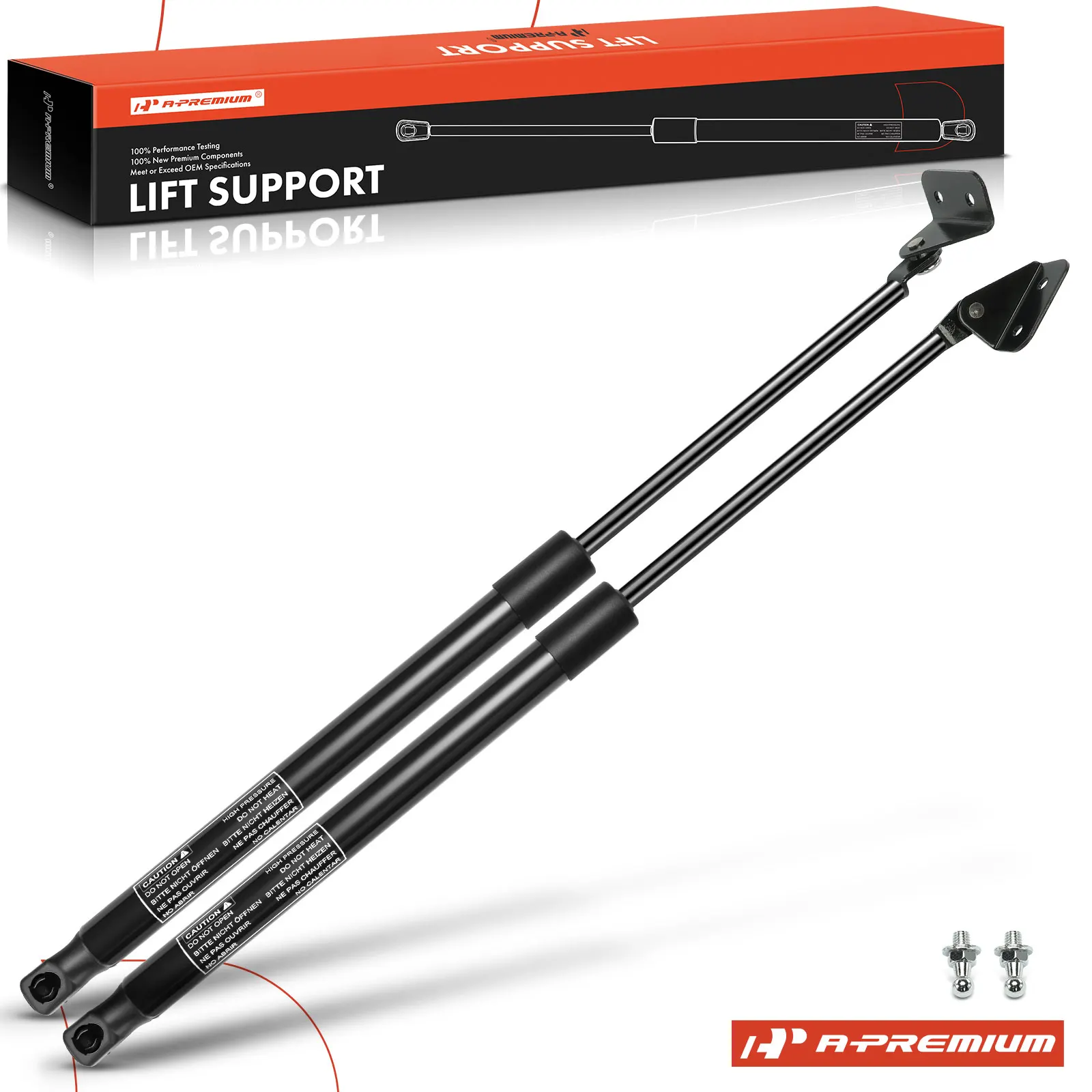 A-Premium 2Pcs Rear Hatch Lift Supports Shock Struts for Geo Metro 1995-1997 Suzuki Swift 1995-2001 Chevrolet Metro 1998-2001