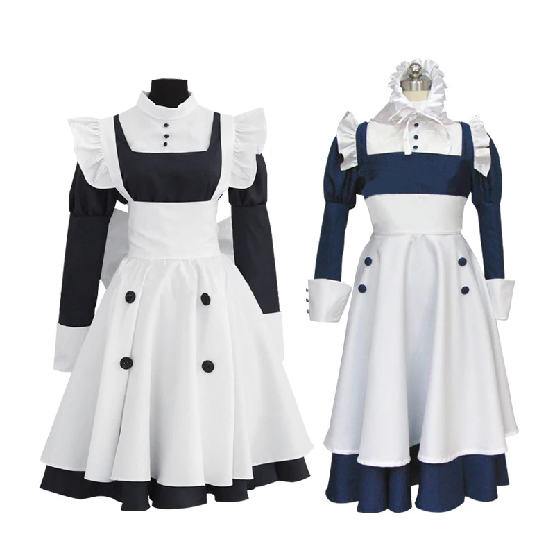 Anime Black Butler MEY-RIN Cosplay Costume  Woman Cosplay Costumes Dress Apron For Halloween Suit Party