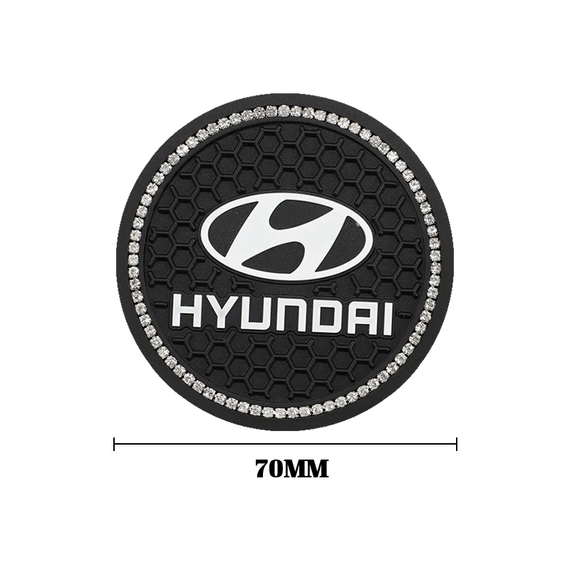 2 قطعة كأس السيارة حصيرة السيارات كأس فتحة عدم الانزلاق كوستر لشركة هيونداي جينيسيس N-LINE I10 I20 I30 I40 IX20 IX35 كونا جيتز فيلوستر توكسون