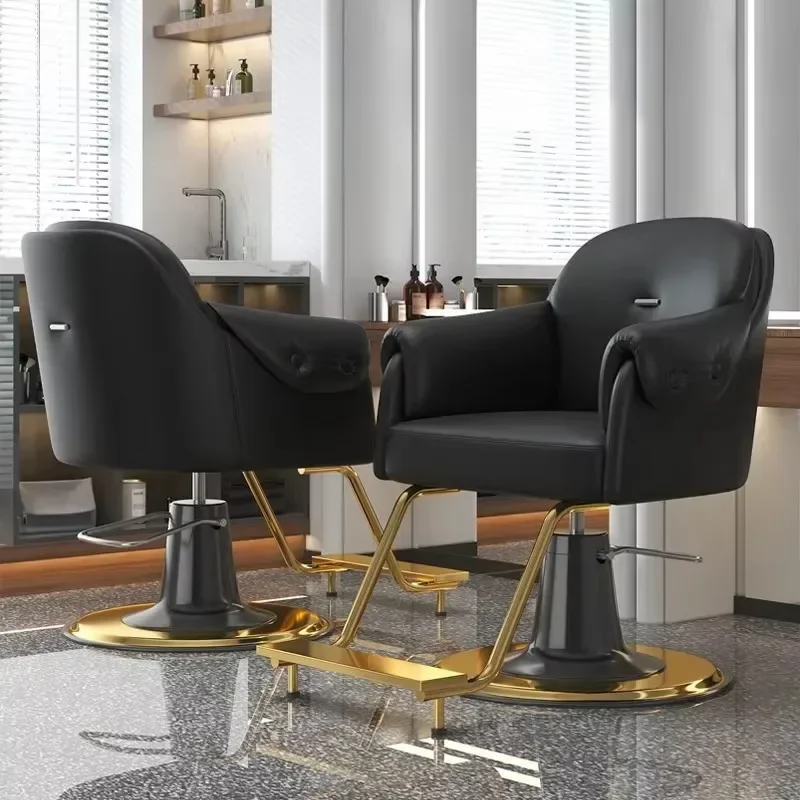 

Modern Trendy Barber Chairs Equipment Swivel Nordic Luxury Salon Chair Professional Beauty Silla Barbero Commercial Furniture