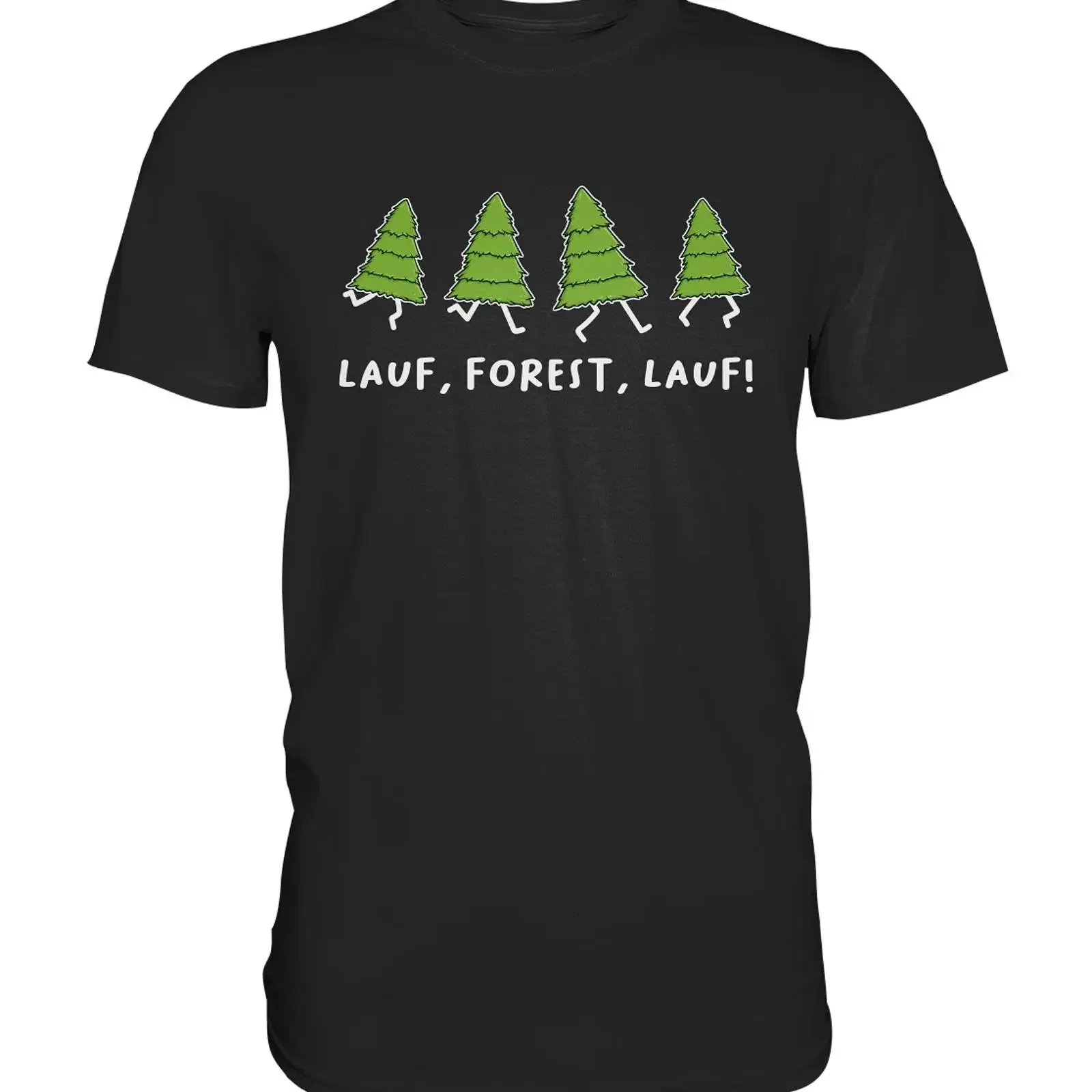 Lauf Forest T Shirt Lustige Sprüche Parodie Geschenk Idee Humor Outfit vintage Washed Comfortable Stretched Unisex