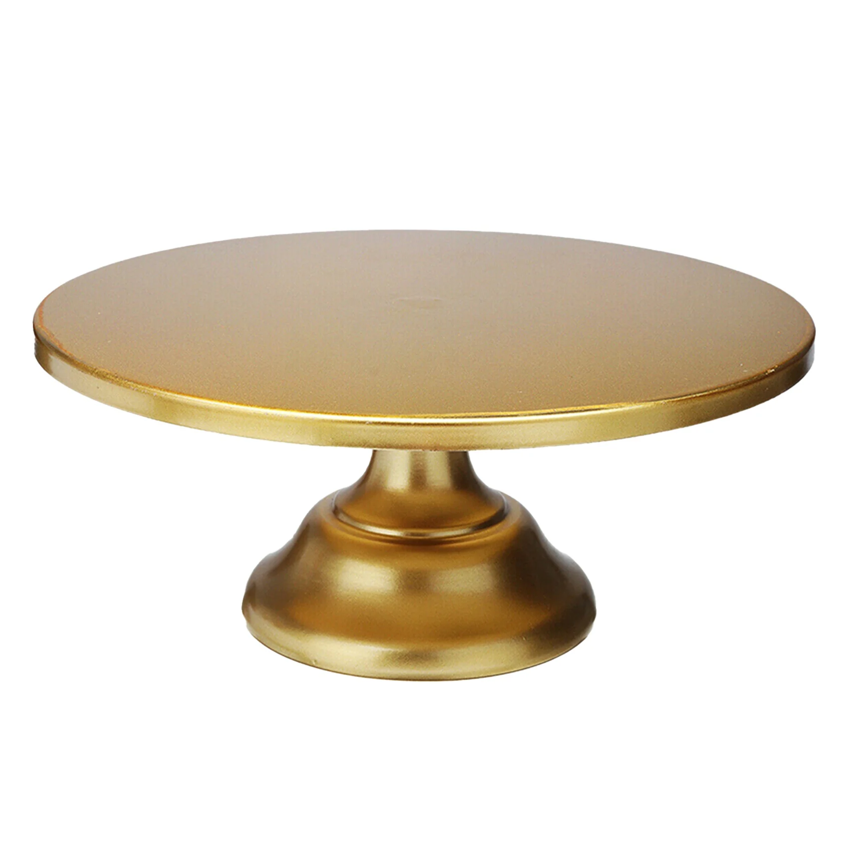 12 Inch Iron Round Cake Stand Cake Plate Pedestal Dessert Holder Wedding Birthday -Gold