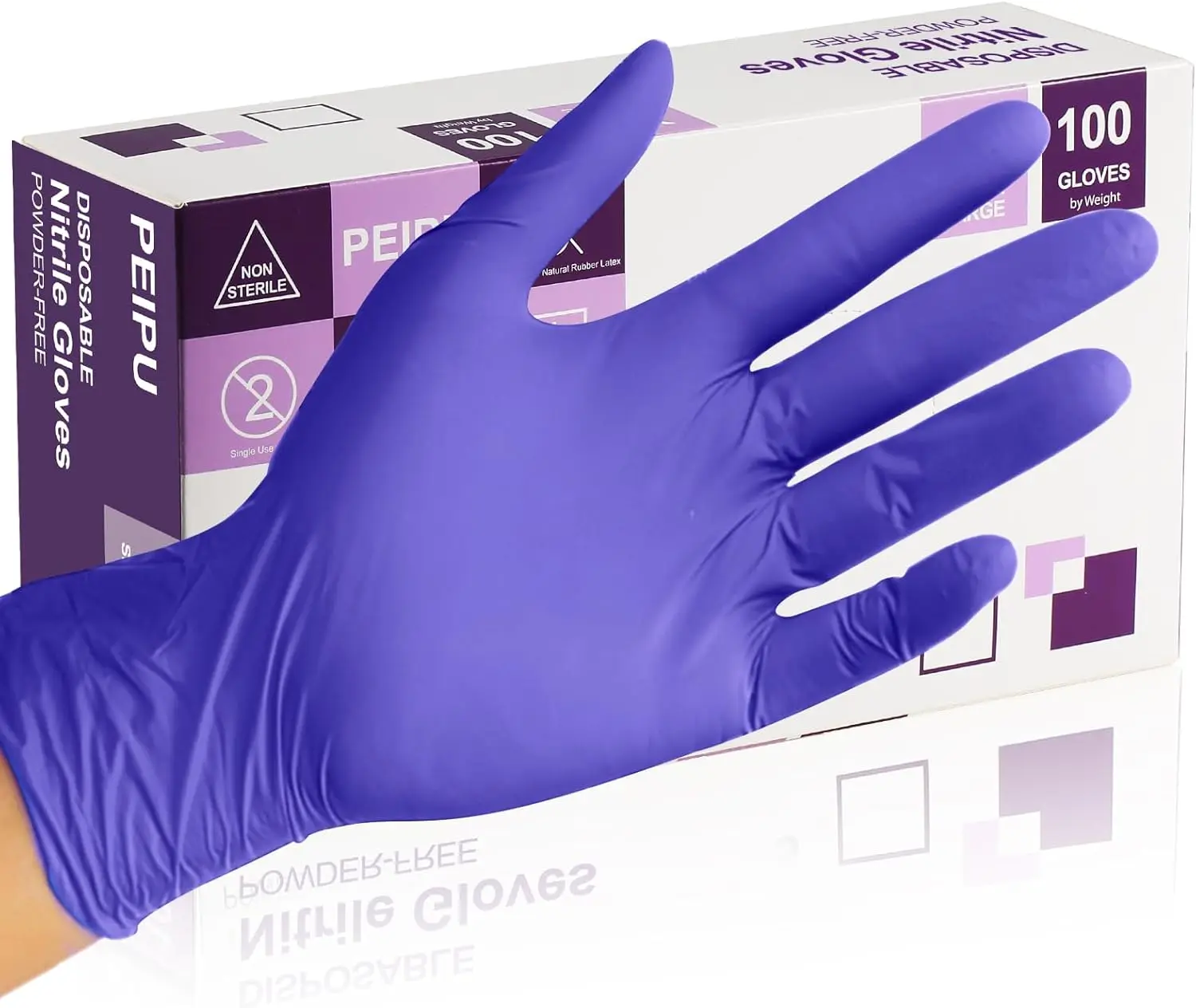 

Nitrile Gloves, Disposable Cleaning, Powder Free, Latex Free, Non-Sterile Protective Gloves