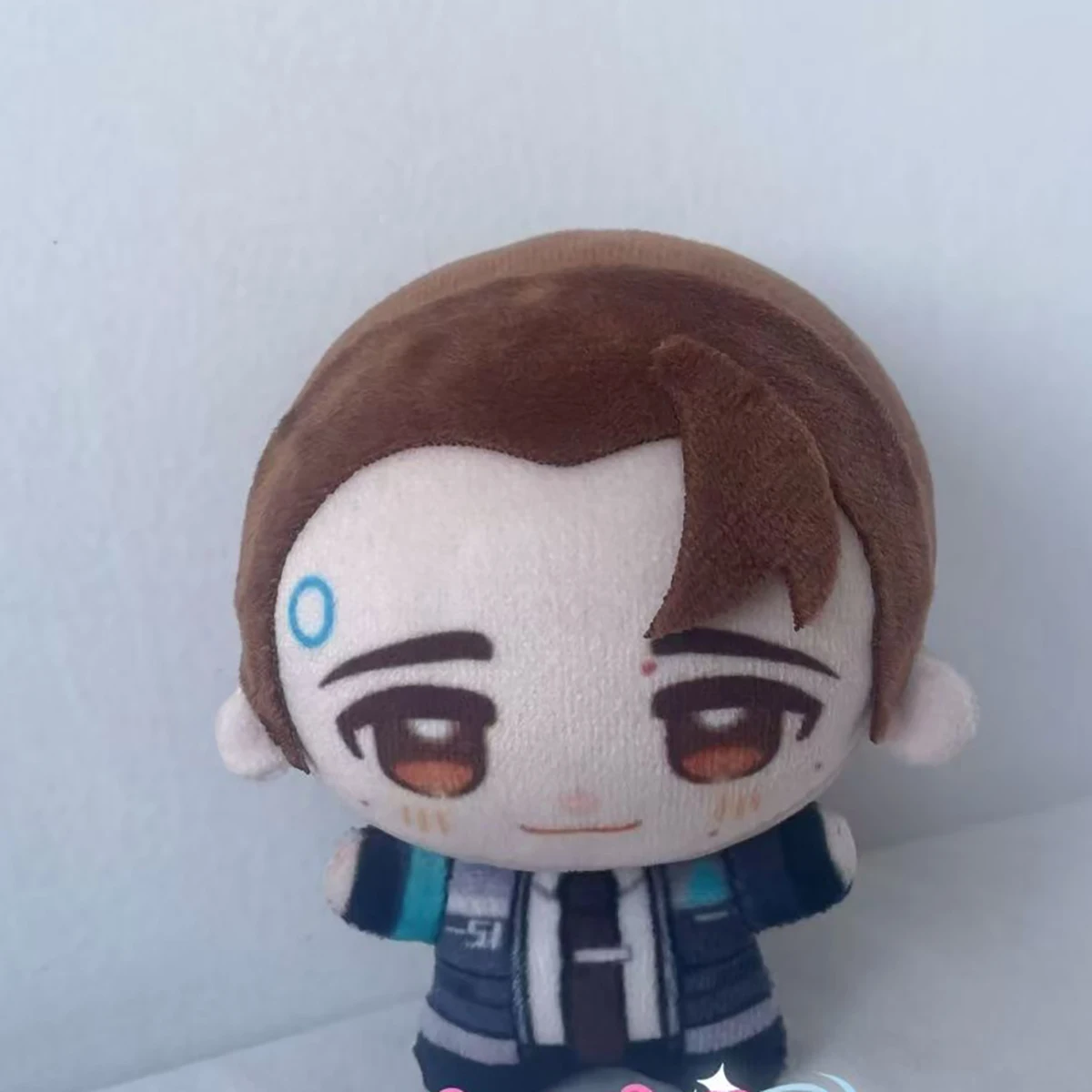 Detroit Become Human Hot Game Character RK800 Boneca de algodão de 10 cm, presente fofo para amigos, decoração de mochila