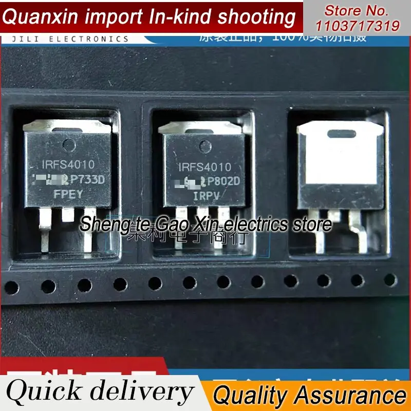 5pcs-10PCS /lot IRFS4010 FS4010 TO-263 100V 180A In Stock Mos Fet