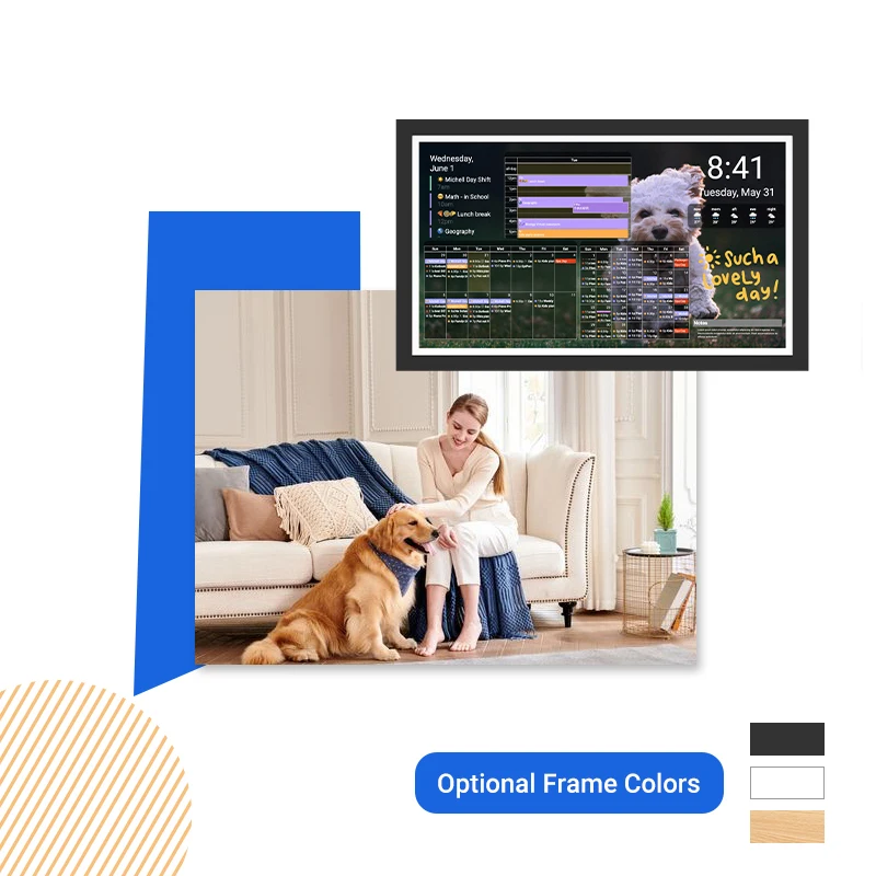 15.6 Inch 21inch 24 Inch 32inch Digital Calendar Smart Touchscreen Interactive Display Wall Mount Android 13 Rockchip New RJ45