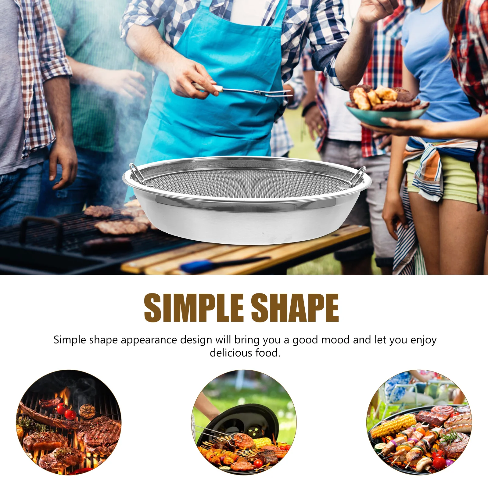 

Oil Filter Pan Drain Plate Drainer Fried Food Rack Tray Stainless Steel Kitchen Snacks Storage Dessert Barbecue Practical
