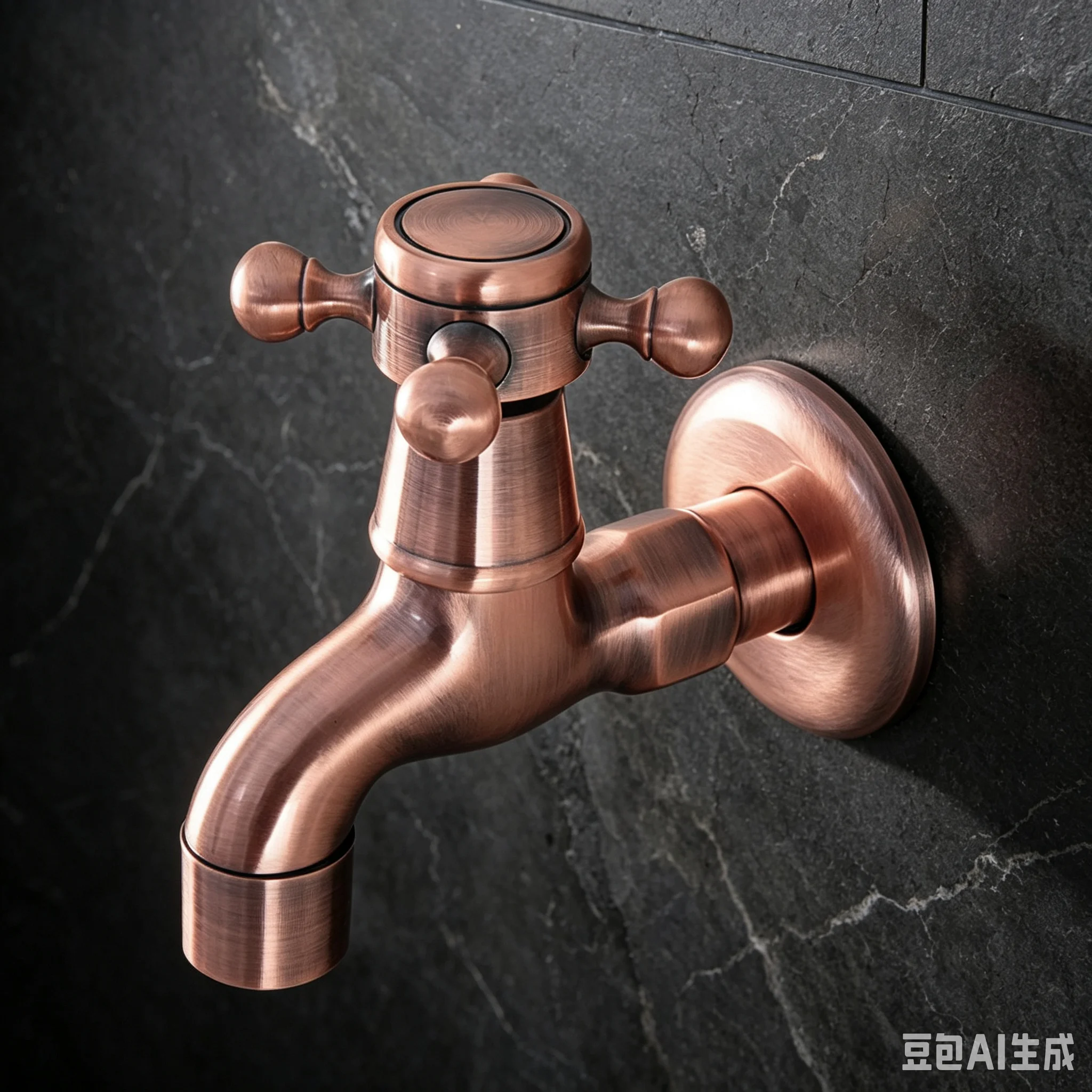 Antique Red Copper Wall Mount Bathroom Mop Pool Faucet Sink Water Taps Toilet Cold Bibcock zav330