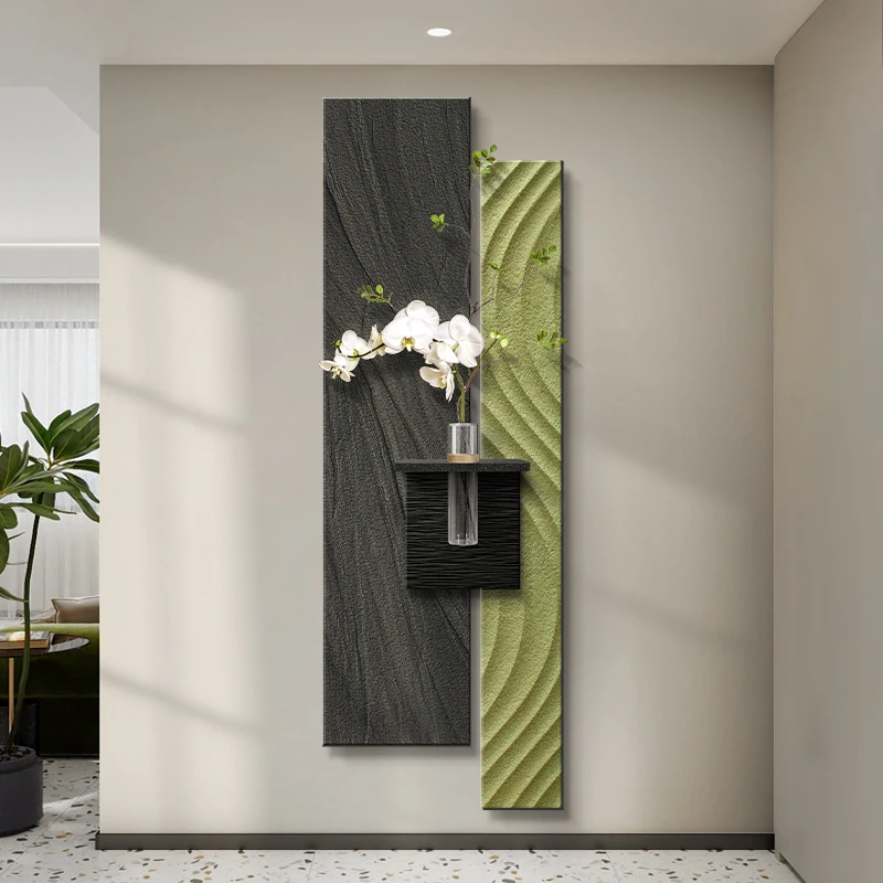 Stone to run the porch mural light aisle at the end of the corridor hanging painting advanced sense abstract mural light with li