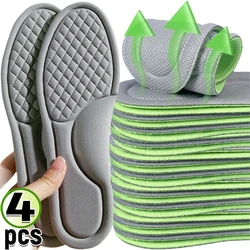 2/4pcs Deodorizing Memory Foam Orthopedic Insoles Insole For Shoes Sports Absorbs Sweat Soft Antibacterial Shoe Accessories