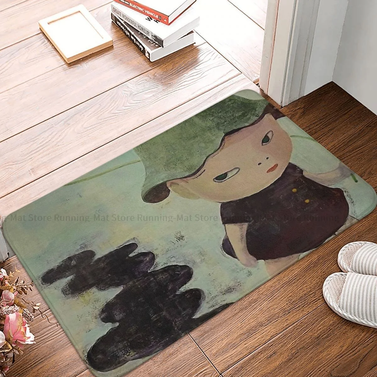 Yoshitomo Nara Non-slip Doormat Bath Mat Stroke In Hallway Carpet Welcome Rug Indoor Decorative