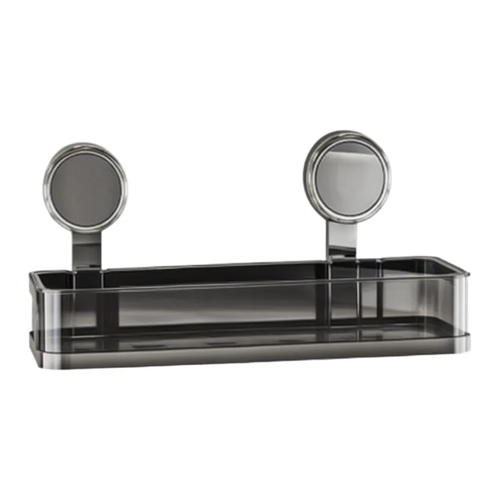 Wall Mount Shower Shelf with Reliable Vacuum Suction Supports 10KG No Drilling Required PET ABS Construction 30x10.7x4.8cm
