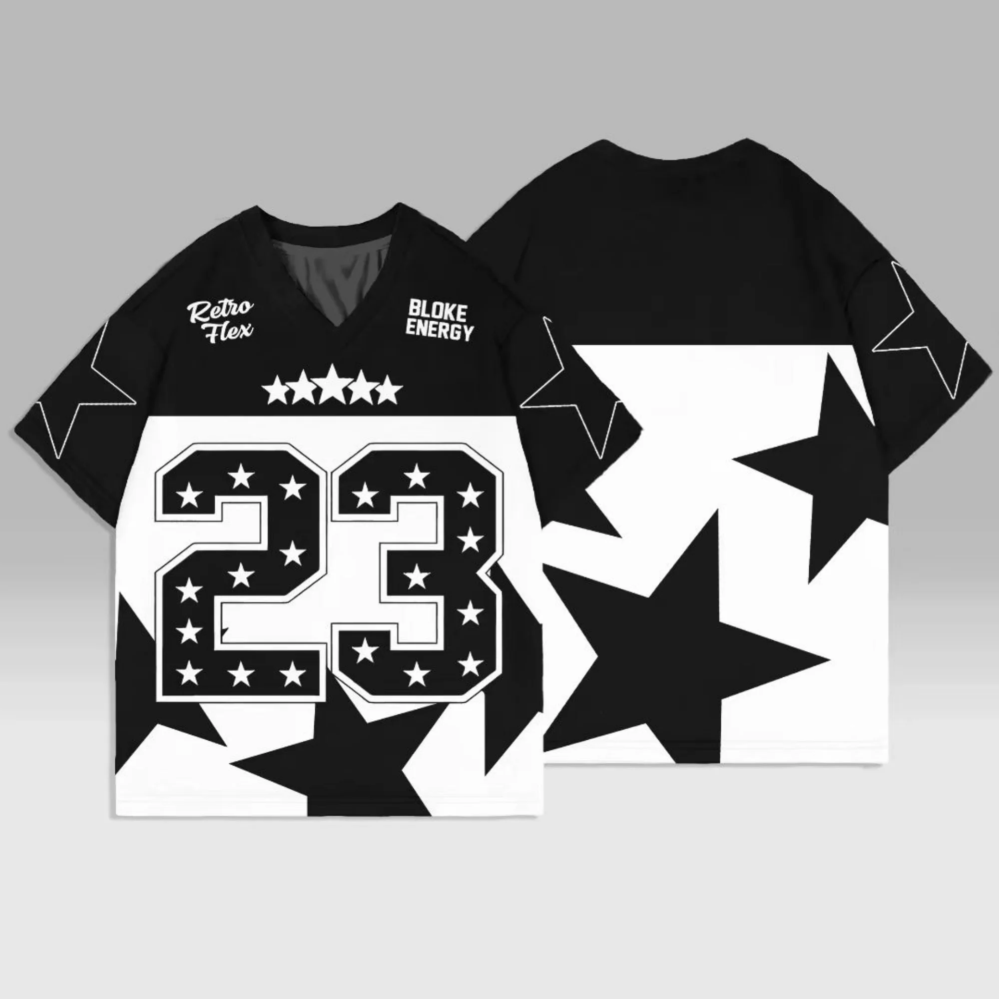 

Men's Quick-dry T-shirt Retro 23 Number Star Pattern Tee Breathable Tshirt Wear Trendy Graphic T-shirt Men’s Tshirt Dry Tee