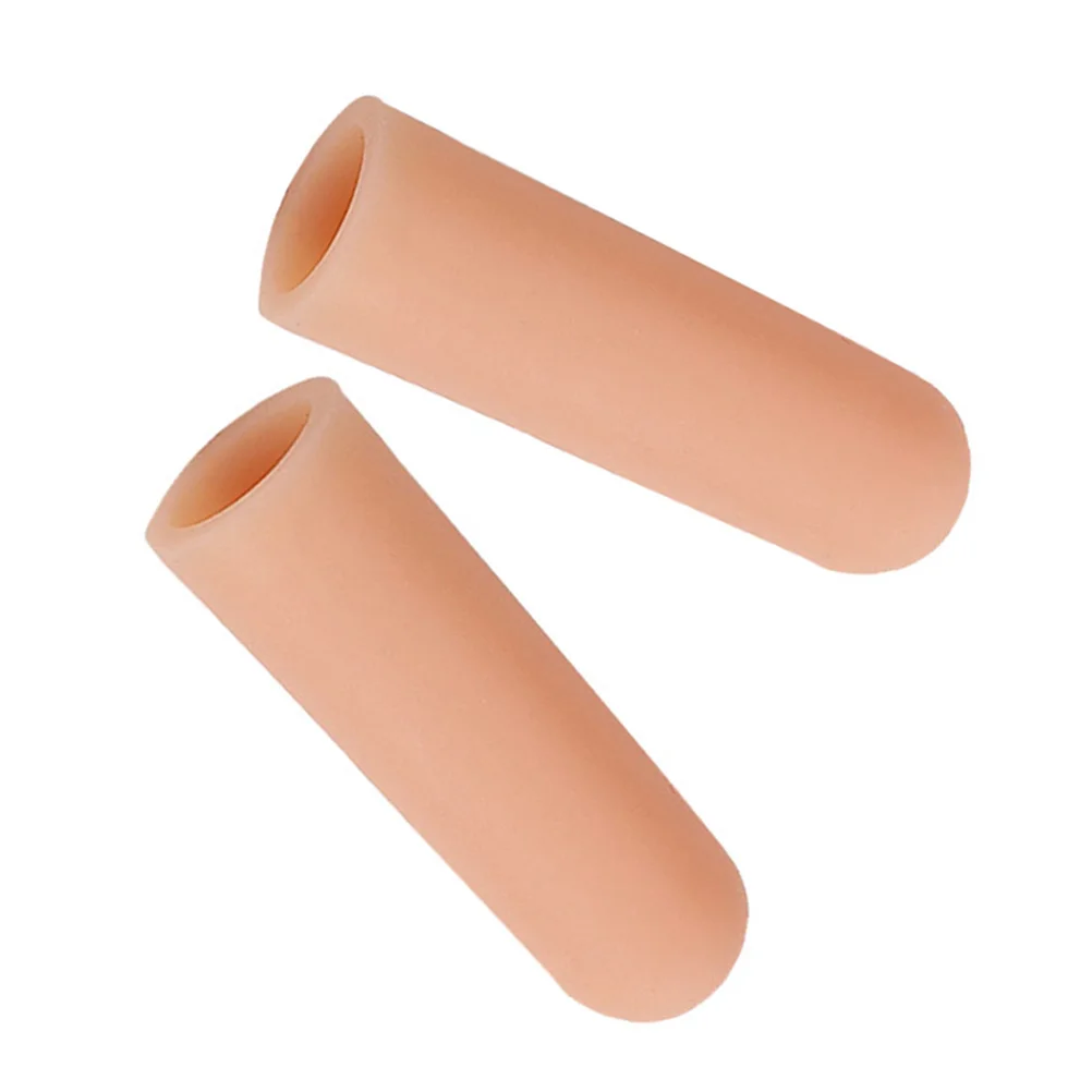 10 pz Gel Toe Caps Massaggio Manicotto di Protezione Per Hammer Toe Blister Mais Sollievo Dal Dolore Gel di Silice Strumento di Cura Del Piede Protettivo