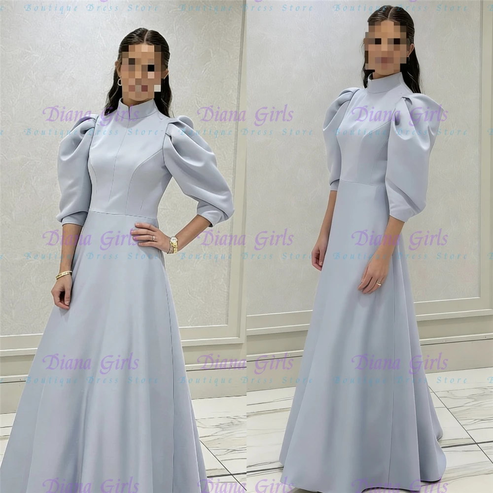 

Quality Gorgeous Flower Girl Dress Exquisite Light Blue Satin Fluffy For Kids Teenagers Wedding Birthday Party Evening Ball Gown