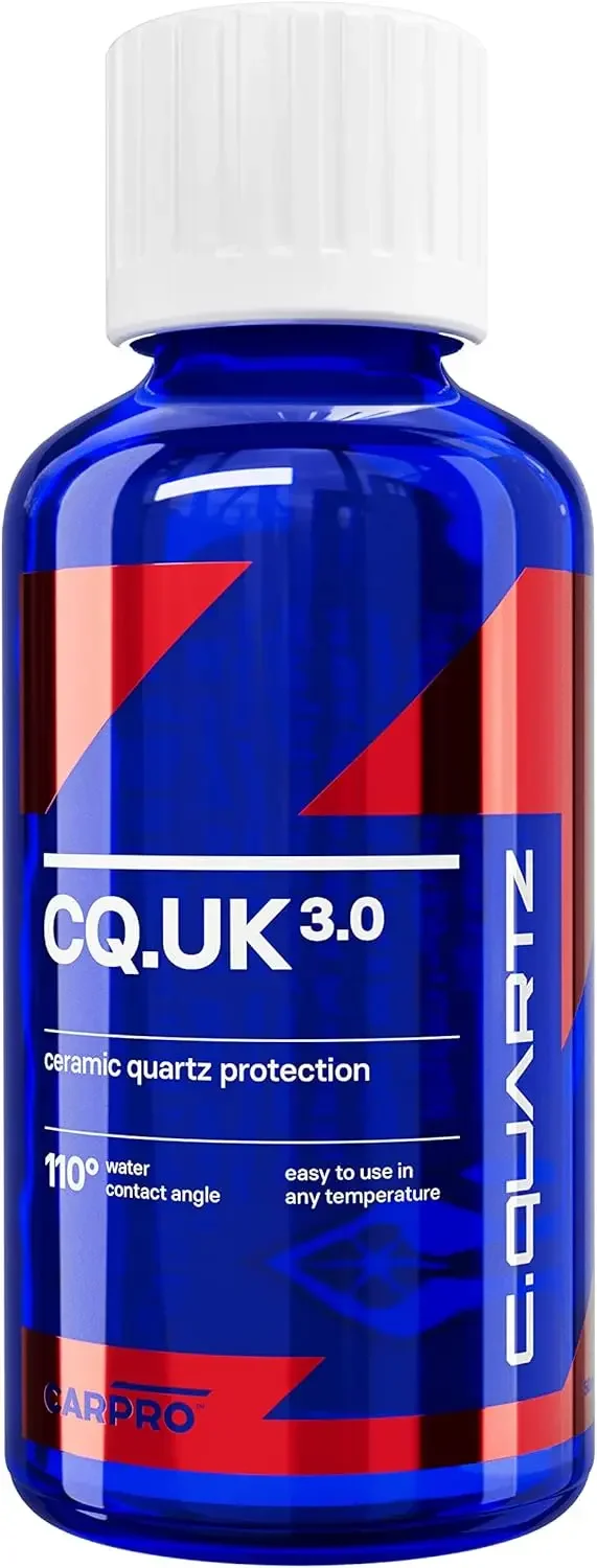 CARPRO CQUARTZ UK 3.0-Ceramic Coating for Cars, Quartz Based Nanotechnology, Bonds to Paint,Glass,Metal and Plastic-(30ml Kit)