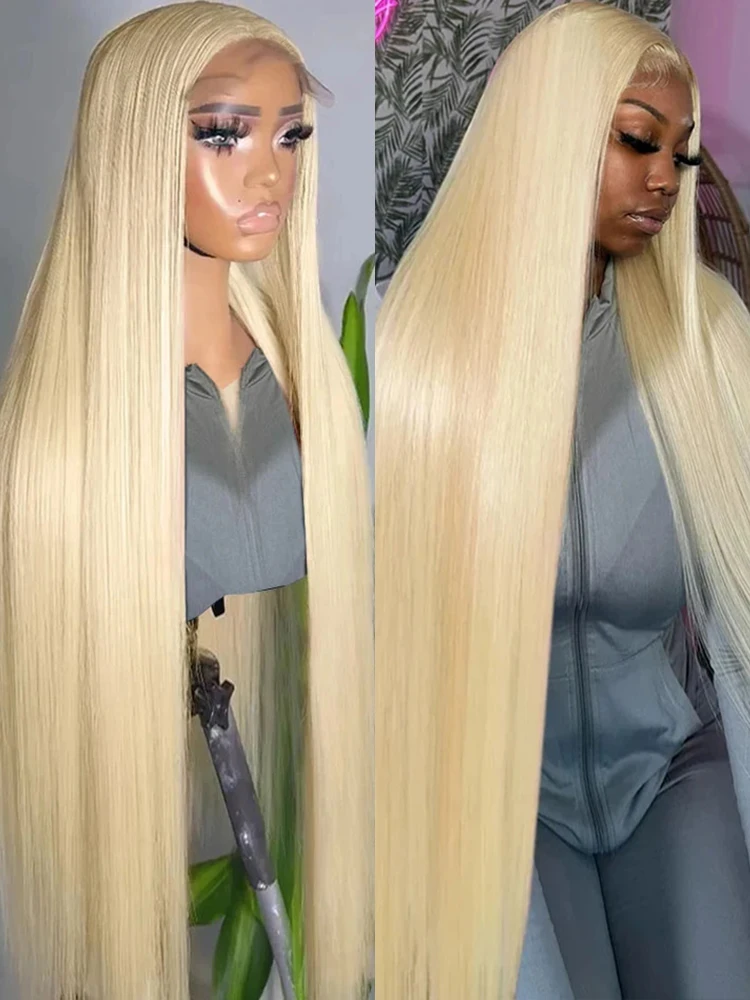 40 Zoll 613 Honigblonde 13x4 Lace Front Echthaarperücken Farbe gerade 250 Dichte 13x6 HD transparente Frontalperücke für Frauen
