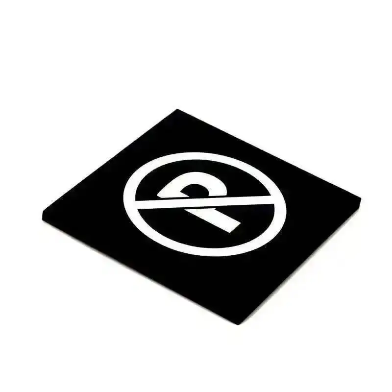 Rauchverbot Acryl-Schild, Parkverbot Wandsticker, Fotografieren Verboten Schild, Selbstklebend 3D Schwebend Wandmontiertes Acryl-Schild in Schwarz – Detail 5
