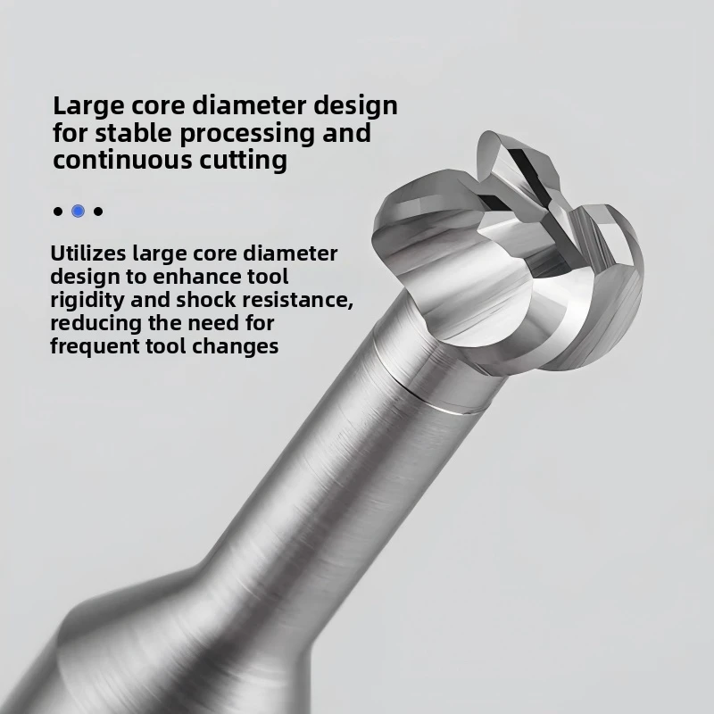 

HRC60 Tungsten Steel T-Shaped R-Cutter Arc Groove Cutter for Steel and Aluminum Alloy