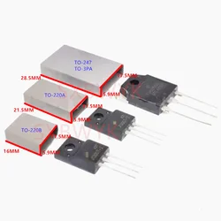 100 Stuks TO-220A TO-220B Naar 247 TO-3PA Transistor Siliconen Kristal Isolatie Siliconen Beschermhoes Isolatiehoes