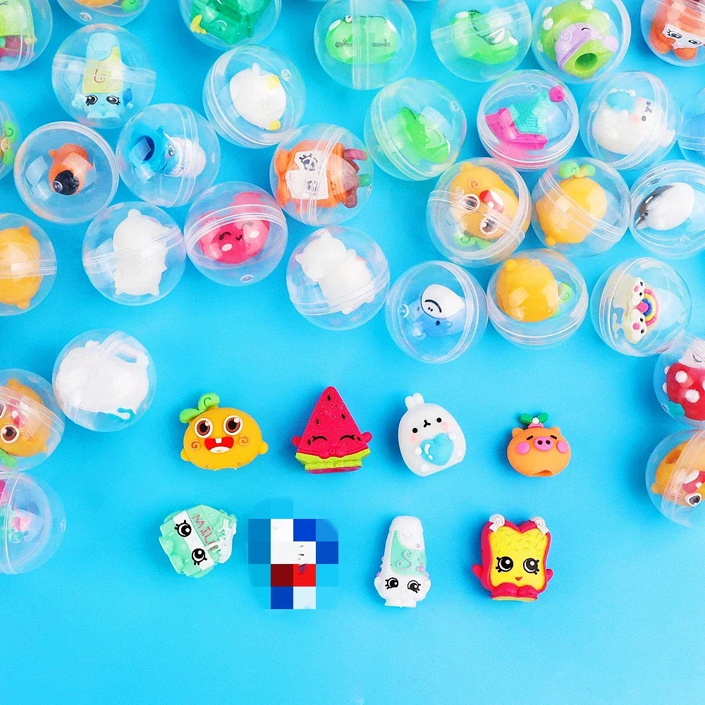 10/100PCS Fun Mixed Surprise Capsule Egg Toy  Kids Birthday Party Favors Christmas Back to School Gifts Kindergarten Prizes