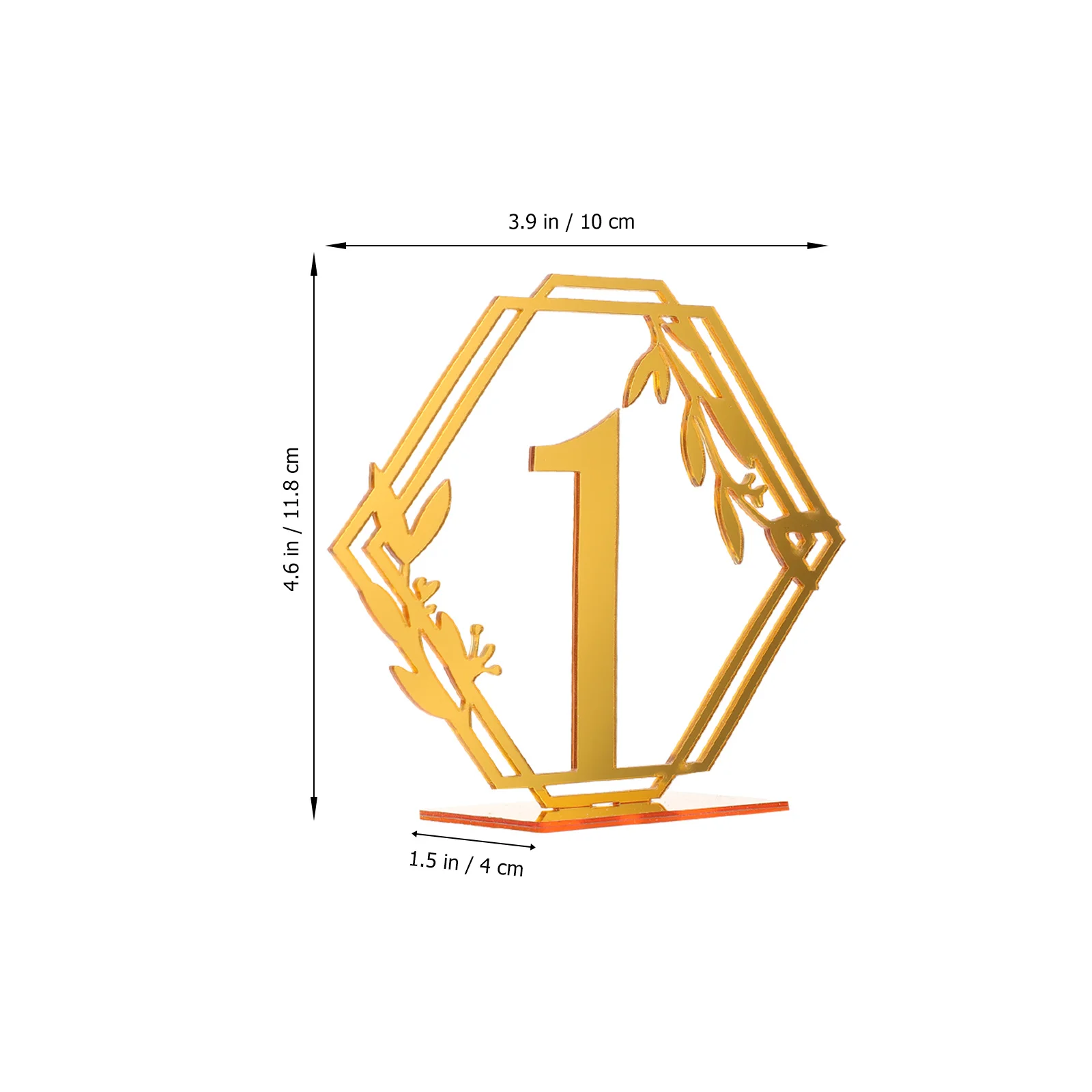 

20Pcs Table Number Signs Acrylic Banquet Wedding Reception Party Restaurant Centerpiece Decor Table Number Signs