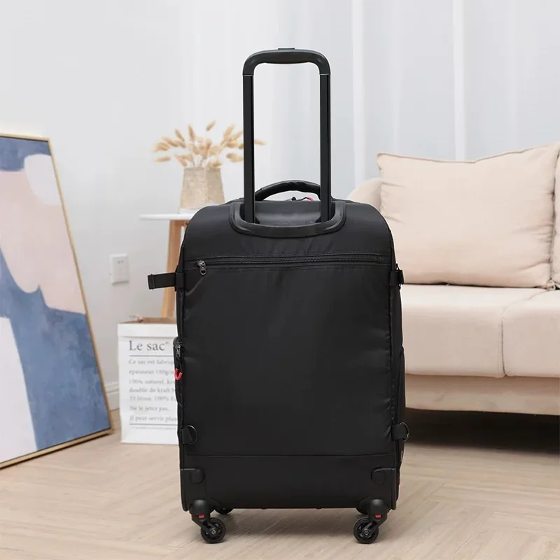 حقائب عربة متعددة الوظائف من Vnelstyle حقيبة ظهر عصرية خفيفة الوزن، حقيبة أمتعة للكاميرا SLR للرجال والنساء