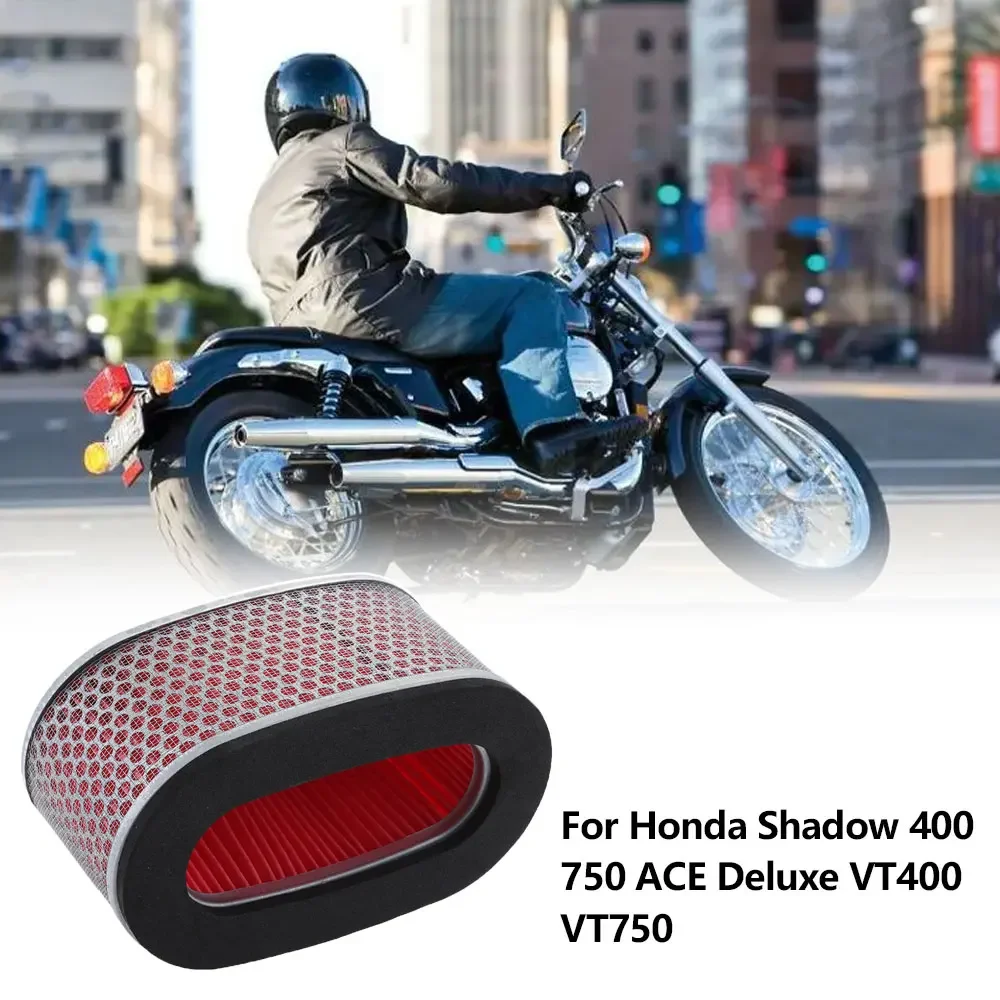 

Motorcycle Air Filter Intake Cleaner For Honda Shadow 400 750 ACE Deluxe VT400 VT750 1997 1998 1999 2000 2001 2002 2003