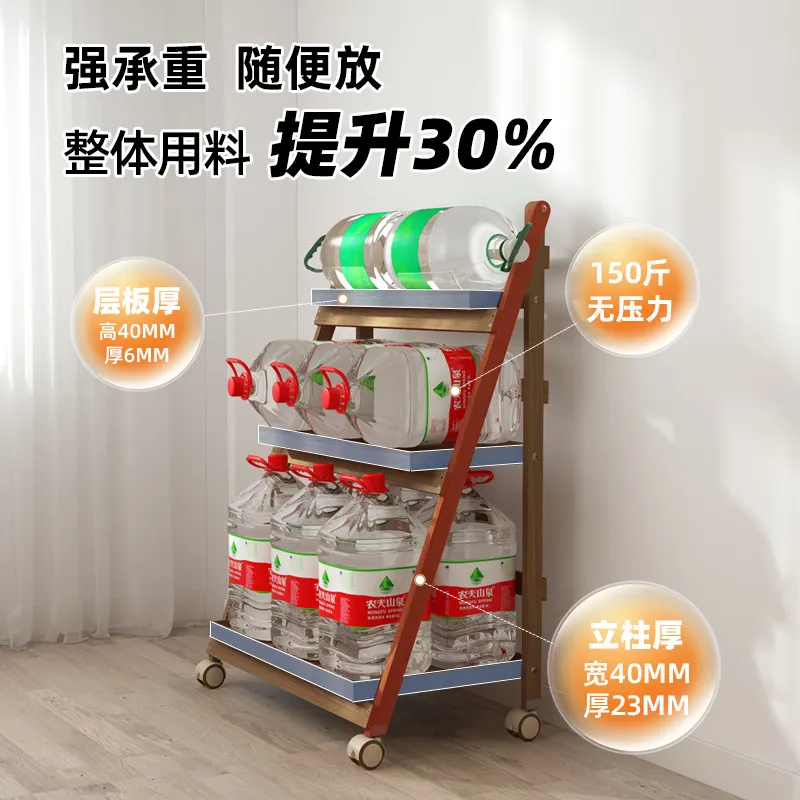 Movable flower stand, shelf, balcony, multi-layer plant stand, flower stand, living room floor-to-ceiling flower pot stand