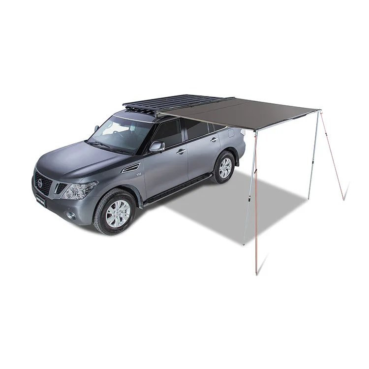 Side tent black tape LED light Side tent Car aluminum alloy canopy Quick open shading UV protection Rainproof Windproof