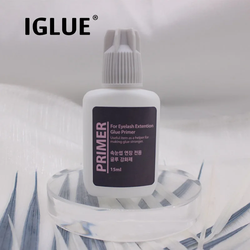 1 Bottle Clear Liquid Primer for Eyelash Extensions Glue 15ml False Lash Extensions Adhesive Korea Makeup Tools Professional