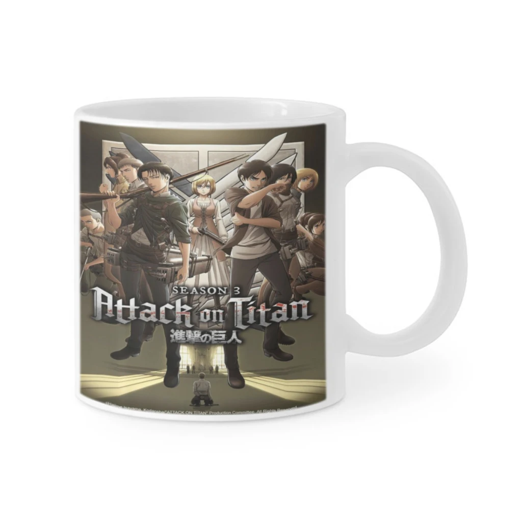 Wings of Liberty Attack on Titan Retro Ceramics Coffee Mugs Tea Cup Milk Cups Gifts Drinkware Coffeeware