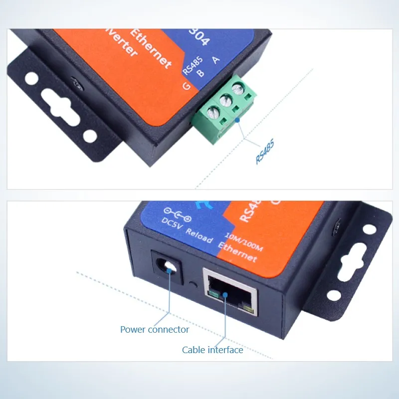 Módulo Conversor de Servidor Ethernet, Página Web Integrada, Serial, RS485 para TCP, IP, USR-TCP232-304, 2Pcs, DHCP Suportado