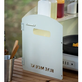 무거운 유형의 강철 바람 전향 장치 자전거 타는 사람에게 적합한 두꺼운 접이식 카세트 스토브 앞 유리 