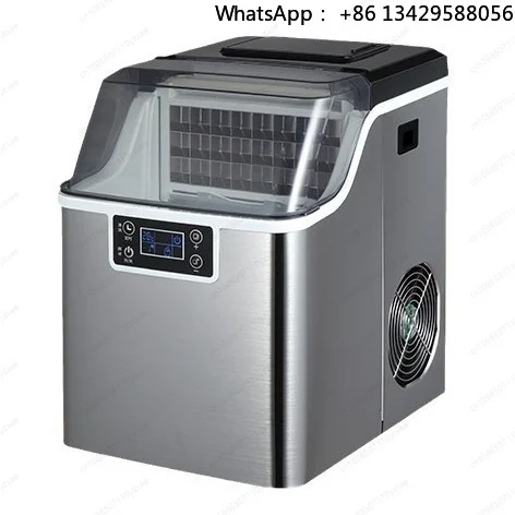 Ice machine household small commercial fully transparent  drinking  dormitory square ice cube making machine
