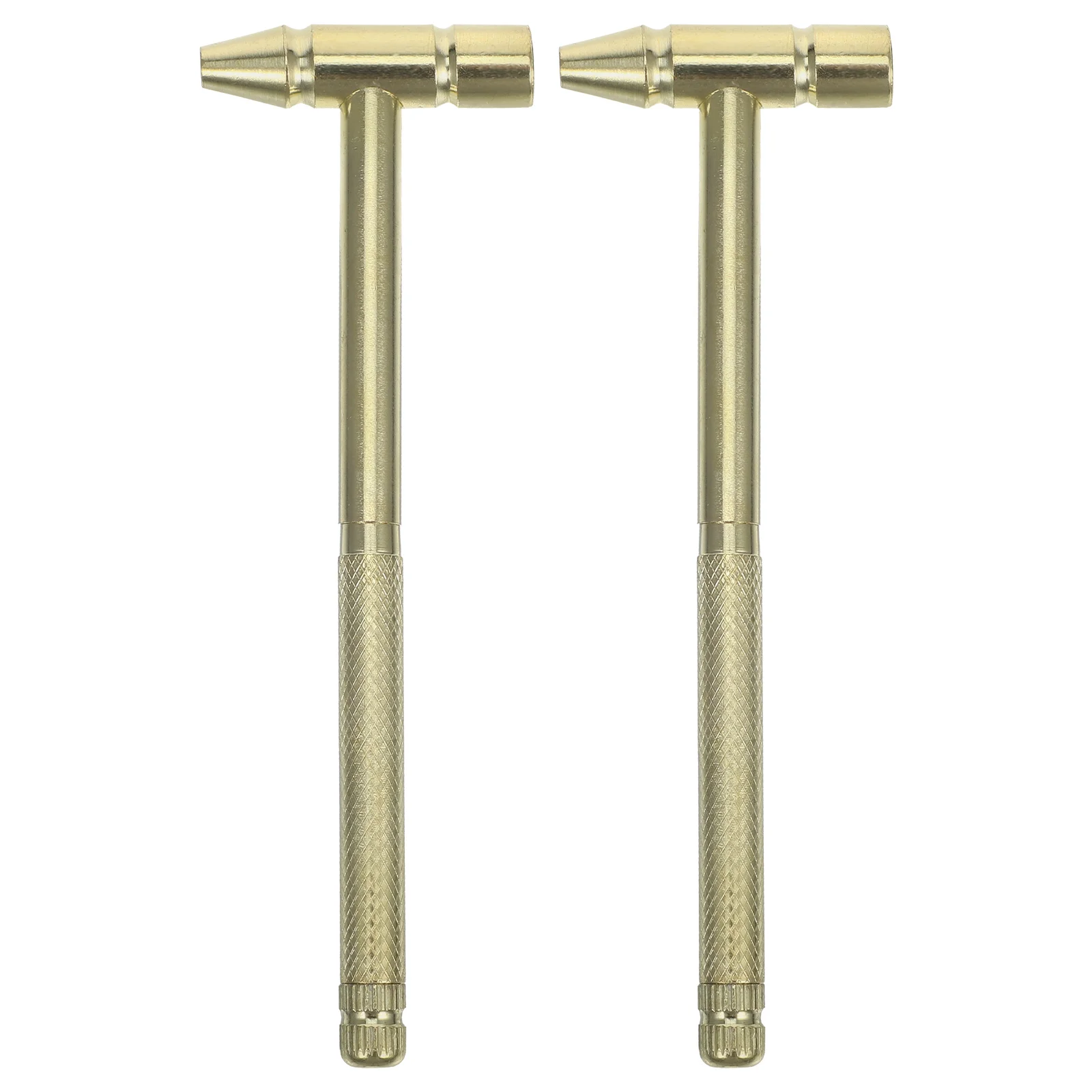 

2Pcs Mini Solid Brass Hammer for Household Repair Precision Tool Watch Fixing Non Sparking Durable Storage Outdoor Gadgets
