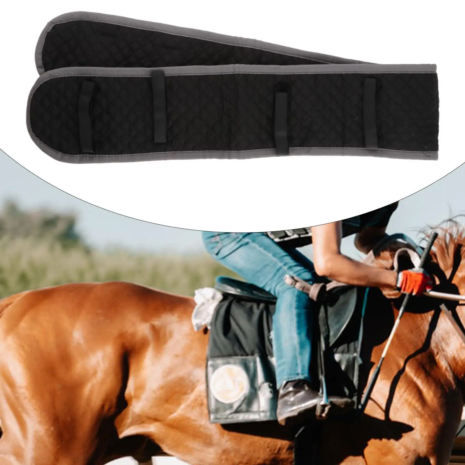 Horse Girth Outdoor Sport Non Slip Soft Professional Easy to Use Lightweight Equestrian Supplies Horse Cinch Horse Saddle Cinch