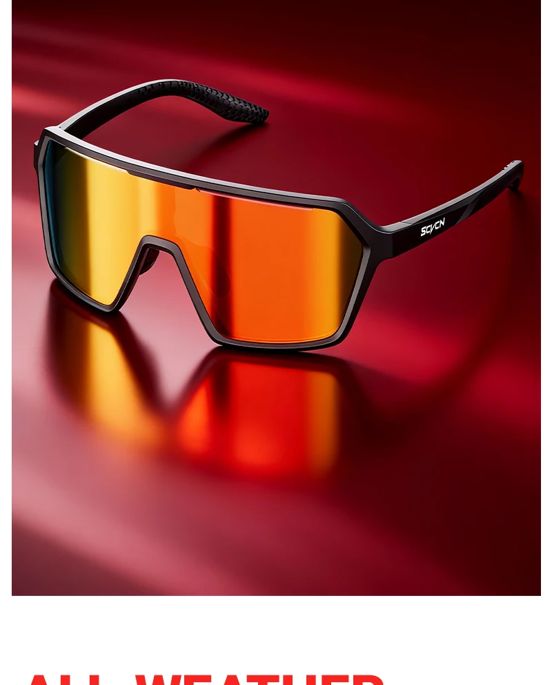 SCVCN Photochrome Sonnenbrille für Herren, Fahrradbrille, UV400n, Damen-Fahrbrille, MTB, Rennrad, Sport, Wandern, Eyewear, Laufen – Detail 3