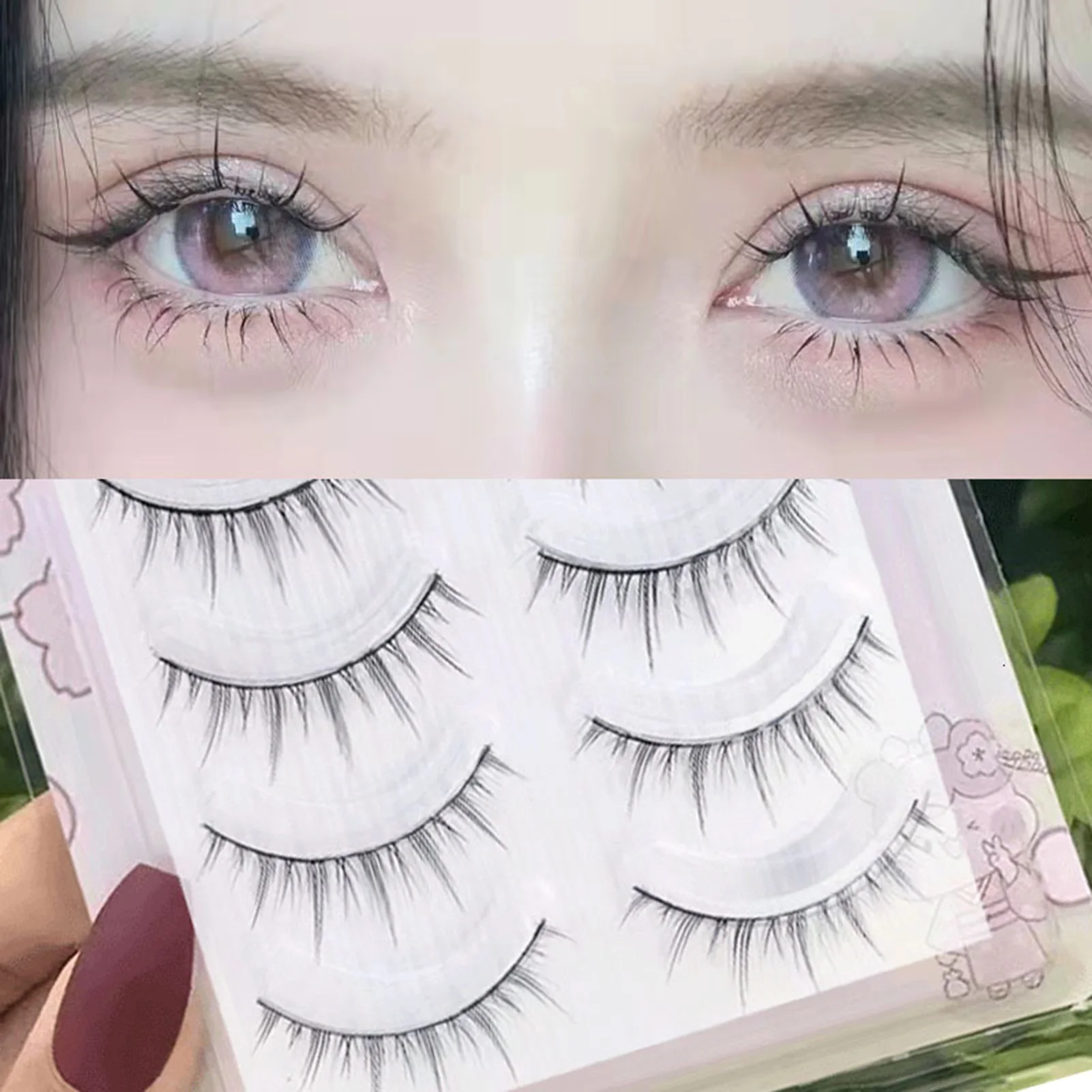 3D Sharpened Grafting Eyelashes Soft 3D Effect Sharpened Tips Lashes No Irritation Beautify Eyes Professional Salon Use