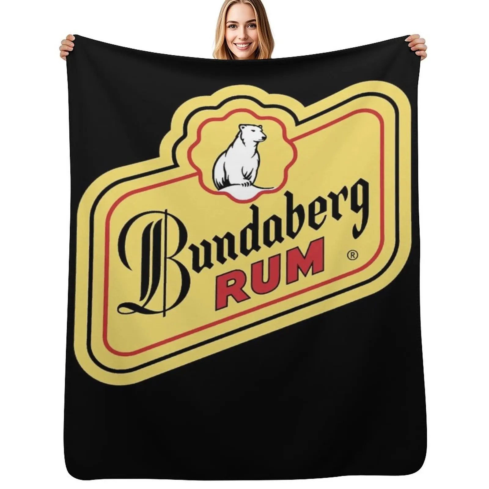 

Official Merchandise of bundaberg rum logo Classic Throw Blanket Retros Sleeping Bag Baby Tourist Blankets