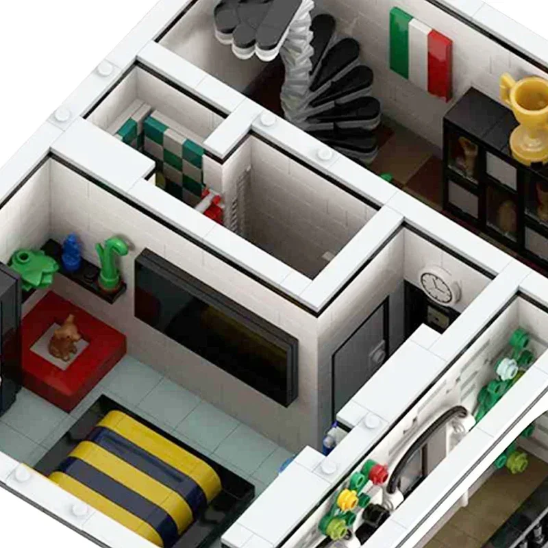 ตัวต่อโมเดิร์นบล็อก ชุดสร้างบ้านสไตล์โมเดิร์น บ้านแสนหวาน ตัวต่อเทคนิคแบบ DIY ของเล่นประกอบเองสำหรับเด็ก ของขวัญวันหยุด