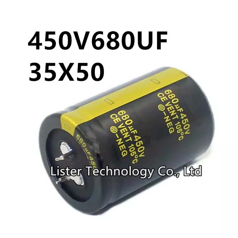 

2Pcs/lot 450V 680UF 450V680UF 680UF450V volume: 35x50 mm audio power amplifier inverter aluminum electrolytic capacitor