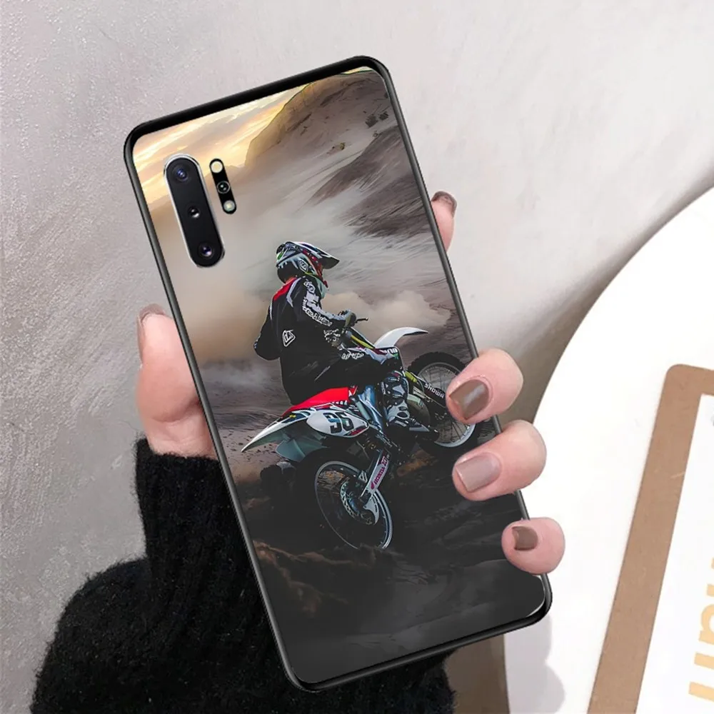 Moto Cross Motorcycle Sports Phone Case For Samsung Note 8 9 10 20 Pro Plus Lite M 10 11 20 30 21 31 51 A 21 22 42 02 03