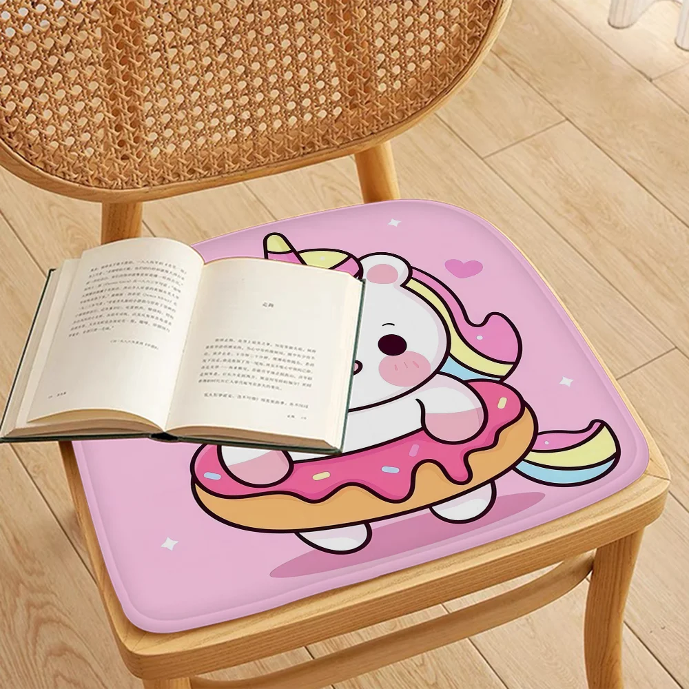 Cartoon Unicorn Nordic Printing Chair Cushion Soft Office Car Seat Comfort Breathable 45x45cm Sofa Cushion