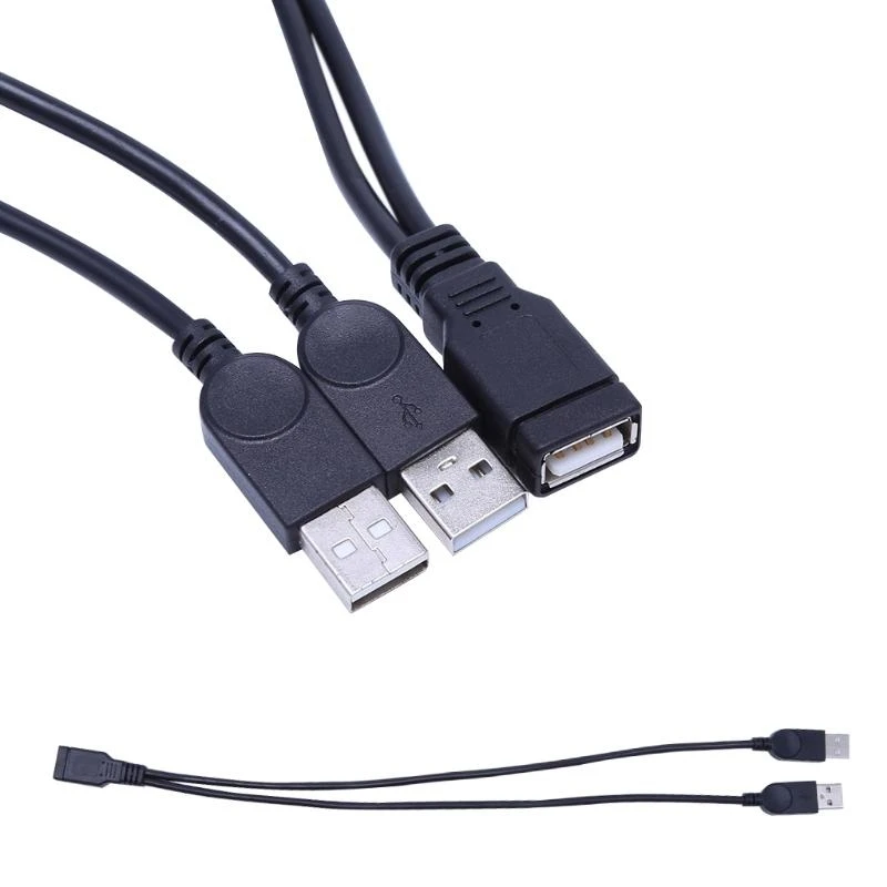 

USB 2.0 Extender Cable USB 2.0 Female to Male for Extra Power Data Y Splitter
