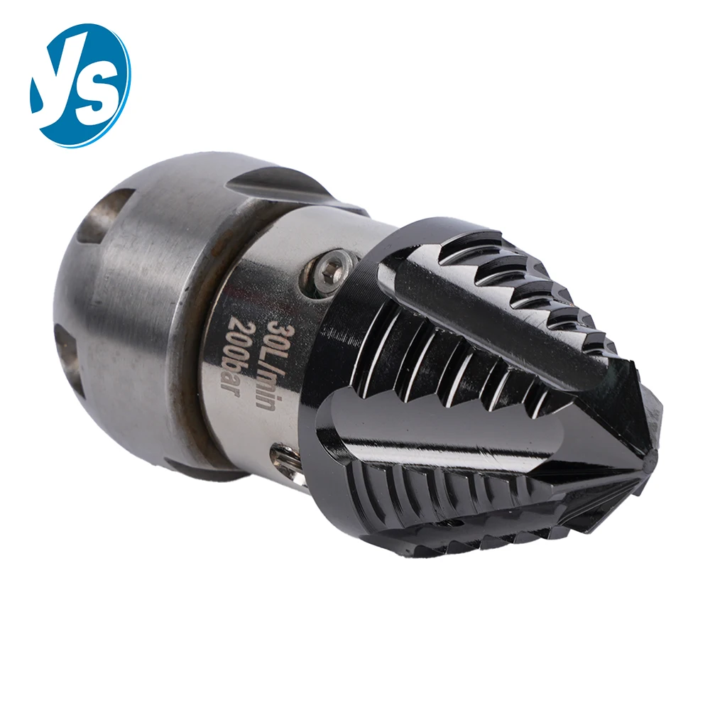 

Насадка для очистки канализации высокого давления с большим расходом, 1/2 дюйма, инструмент для выемки канализации из нержавеющей стали для очистки муниципальных труб