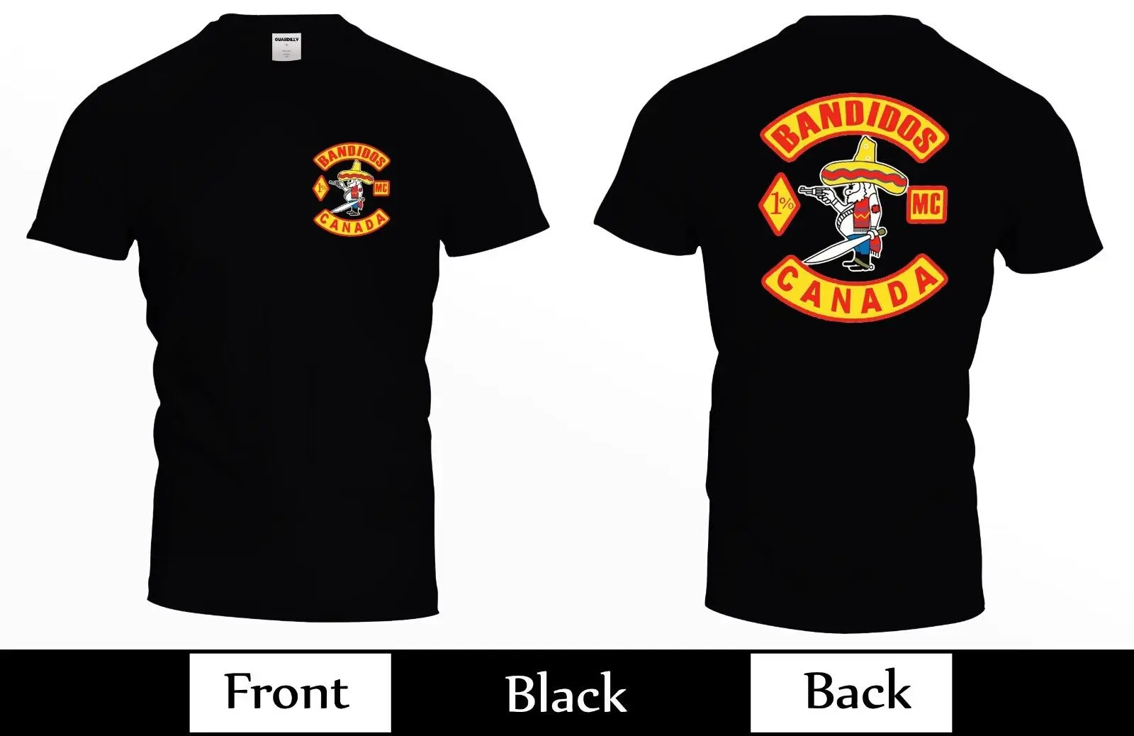 Bandido s M футболка для клуба оторицикла Канада MC США Размер S M L XL 2XL 3XL