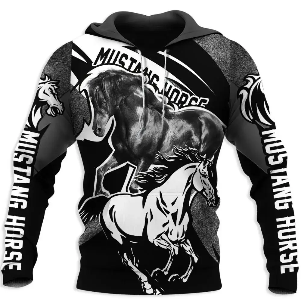 Kunst Tier Hoodie 3D Gedruckt Schöne Pferd Harajuku Sweatshirt Streetwear Herbst Hoodies Unisex Casual Jacke Trainingsanzüge