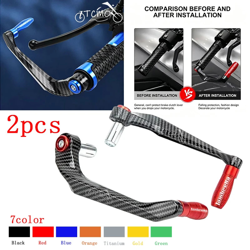 Empuñaduras de manillar de motocicleta, palancas de freno y embrague, protector de manillar para Lambretta G350 X300 V125 V200 V50 X125, accesorios